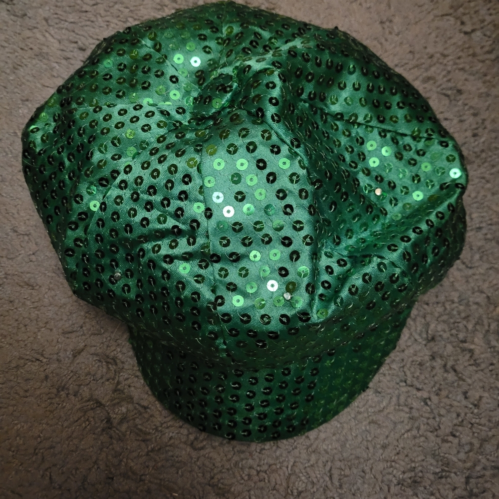 Green Light up hat